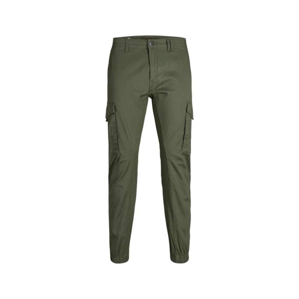 Jack Jones Green Cotton Skinny Men's Pants